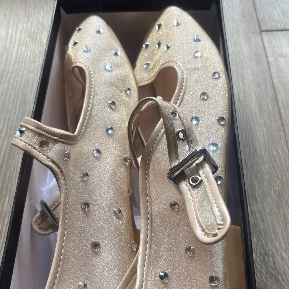 Rhinestone ballet shoes size 10 - Picture 5 of 5
